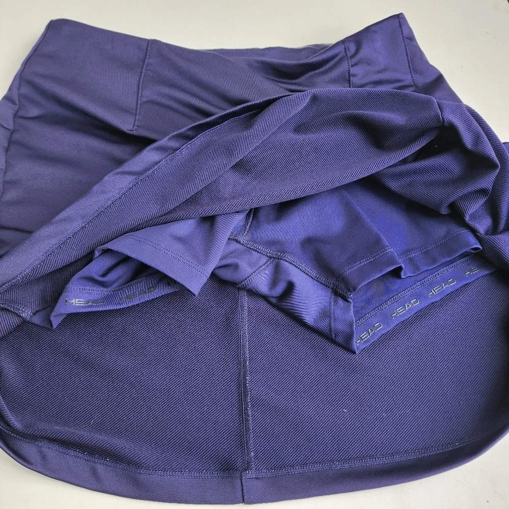Head Golf Skort Skirt Navy Blue Stretch Pull On Sz M